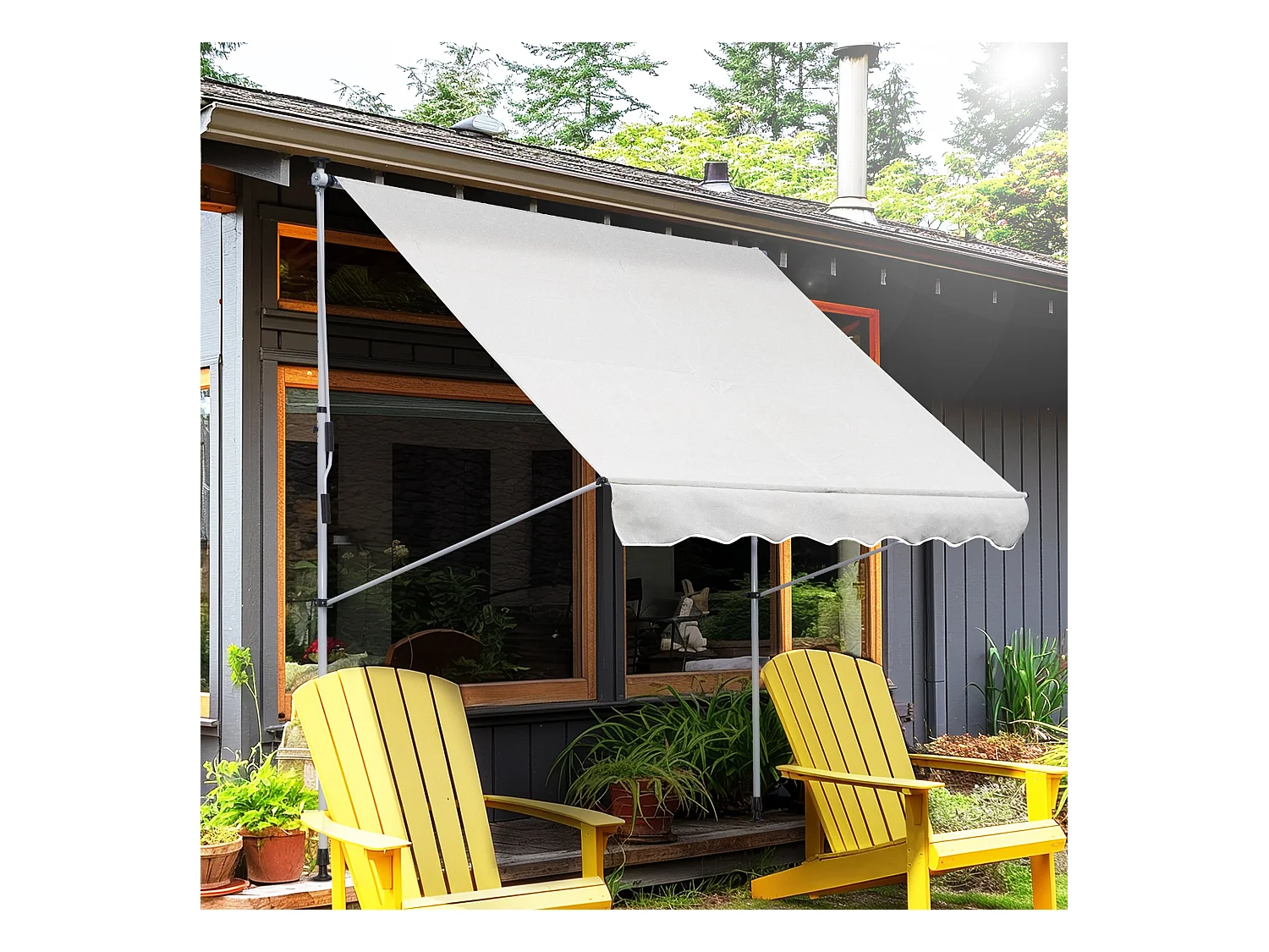 Trampolino elastico con rete e pali imbottiti 244x244x205 cm