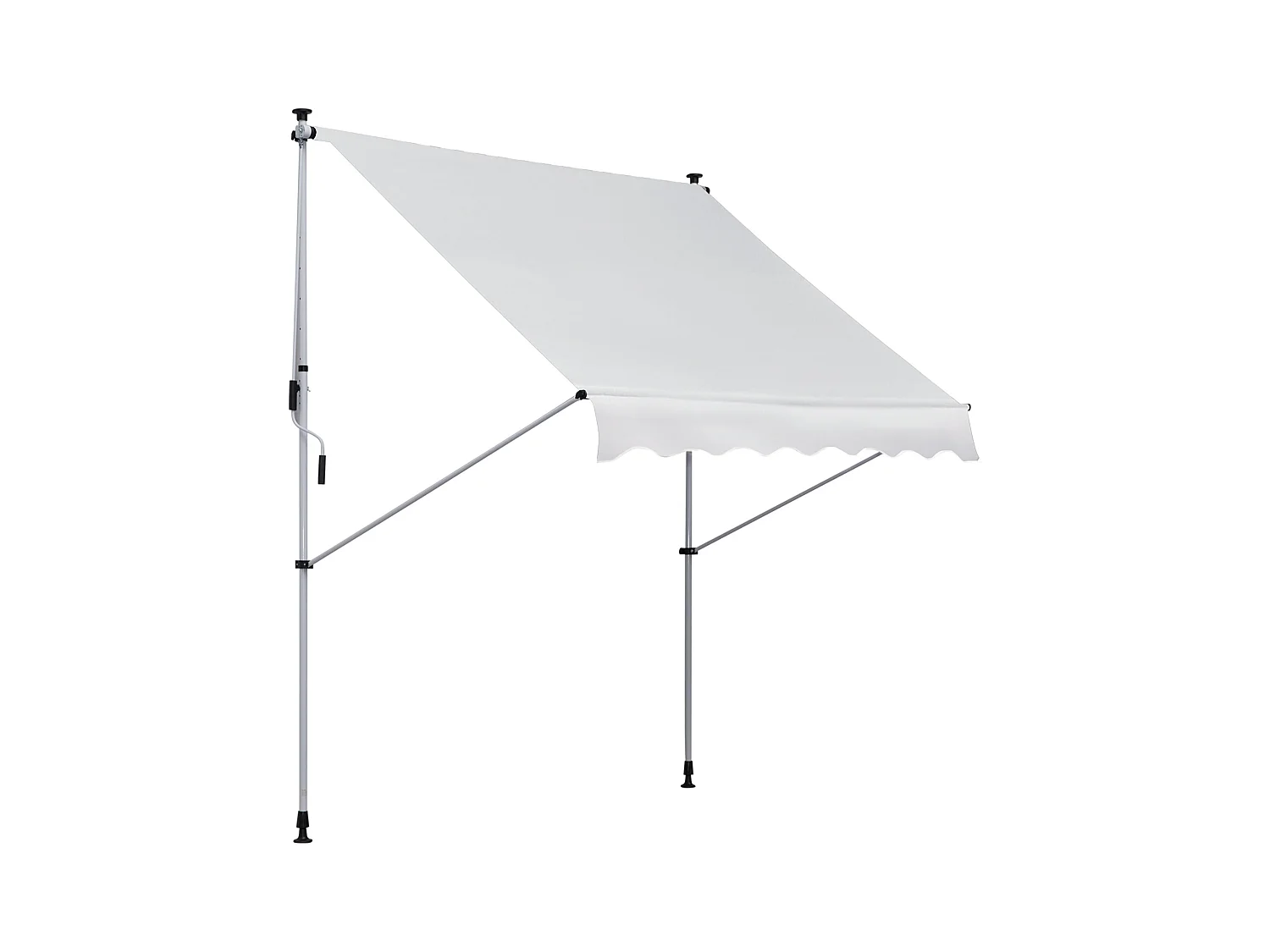 Trampolino elastico con rete e pali imbottiti 244x244x205 cm