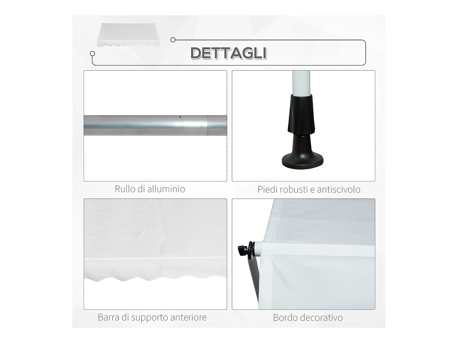 Trampolino elastico con rete e pali imbottiti 244x244x205 cm