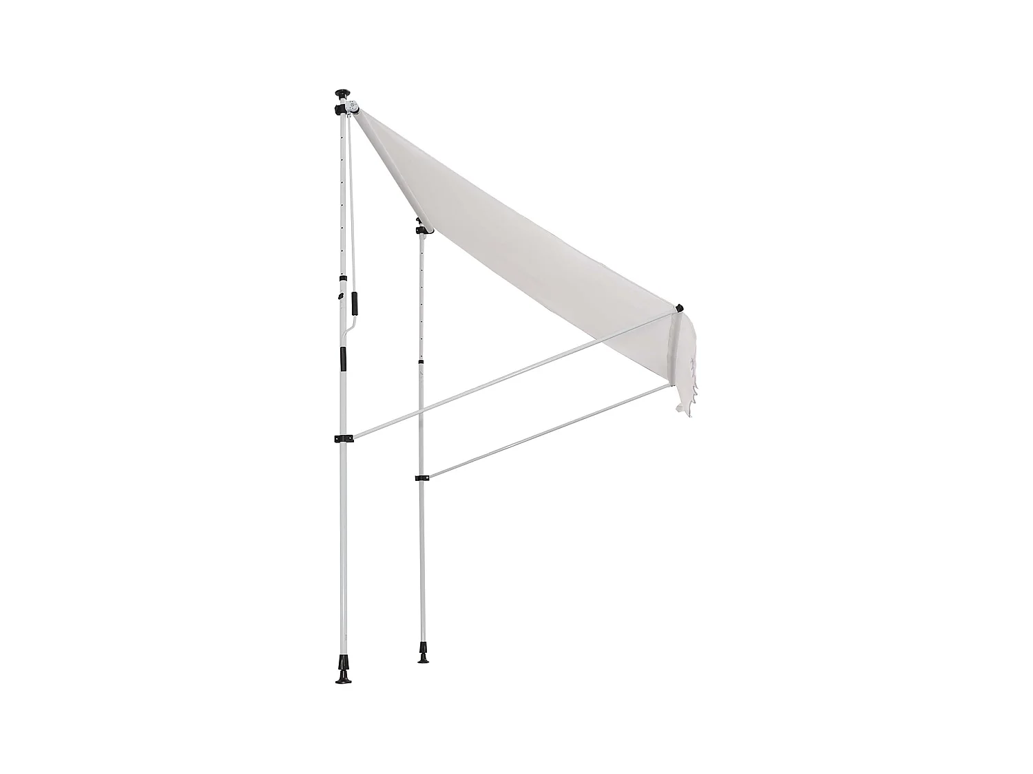 Trampolino elastico con rete e pali imbottiti 244x244x205 cm