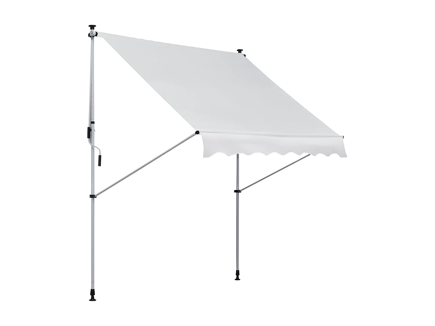 Trampolino elastico con rete e pali imbottiti 244x244x205 cm