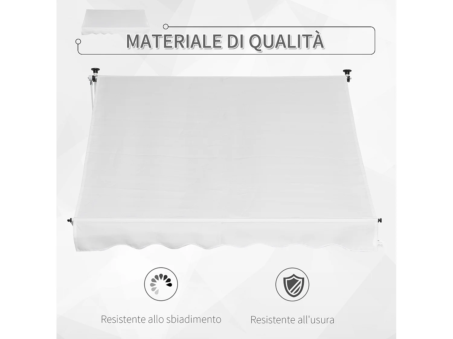 Trampolino elastico con rete e pali imbottiti 244x244x205 cm