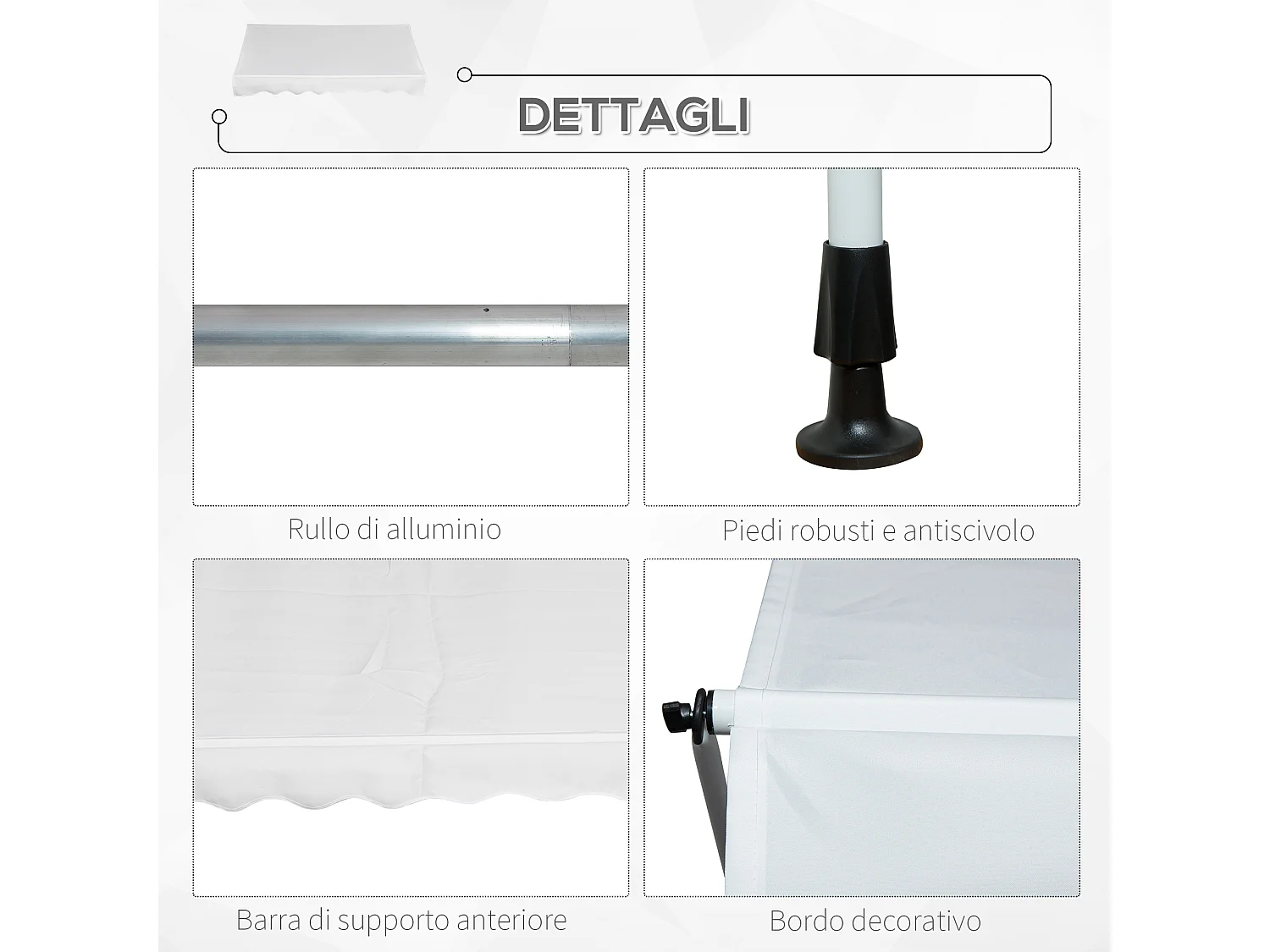 Trampolino elastico con rete e pali imbottiti 244x244x205 cm