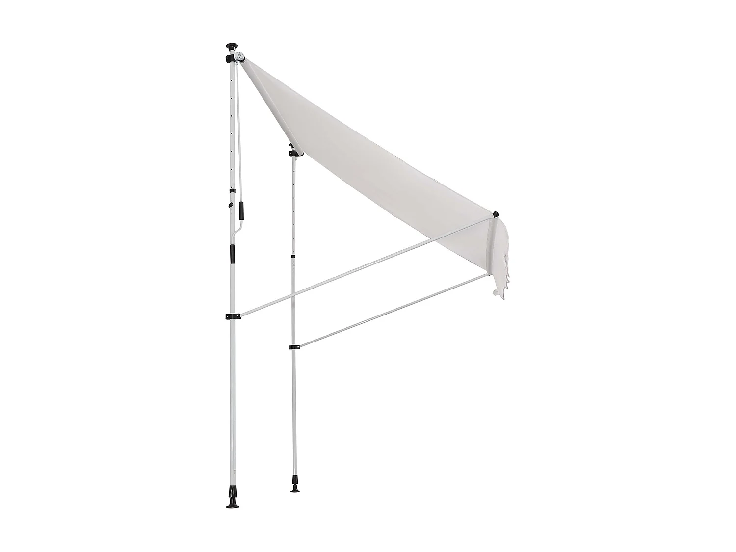 Trampolino elastico con rete e pali imbottiti 244x244x205 cm