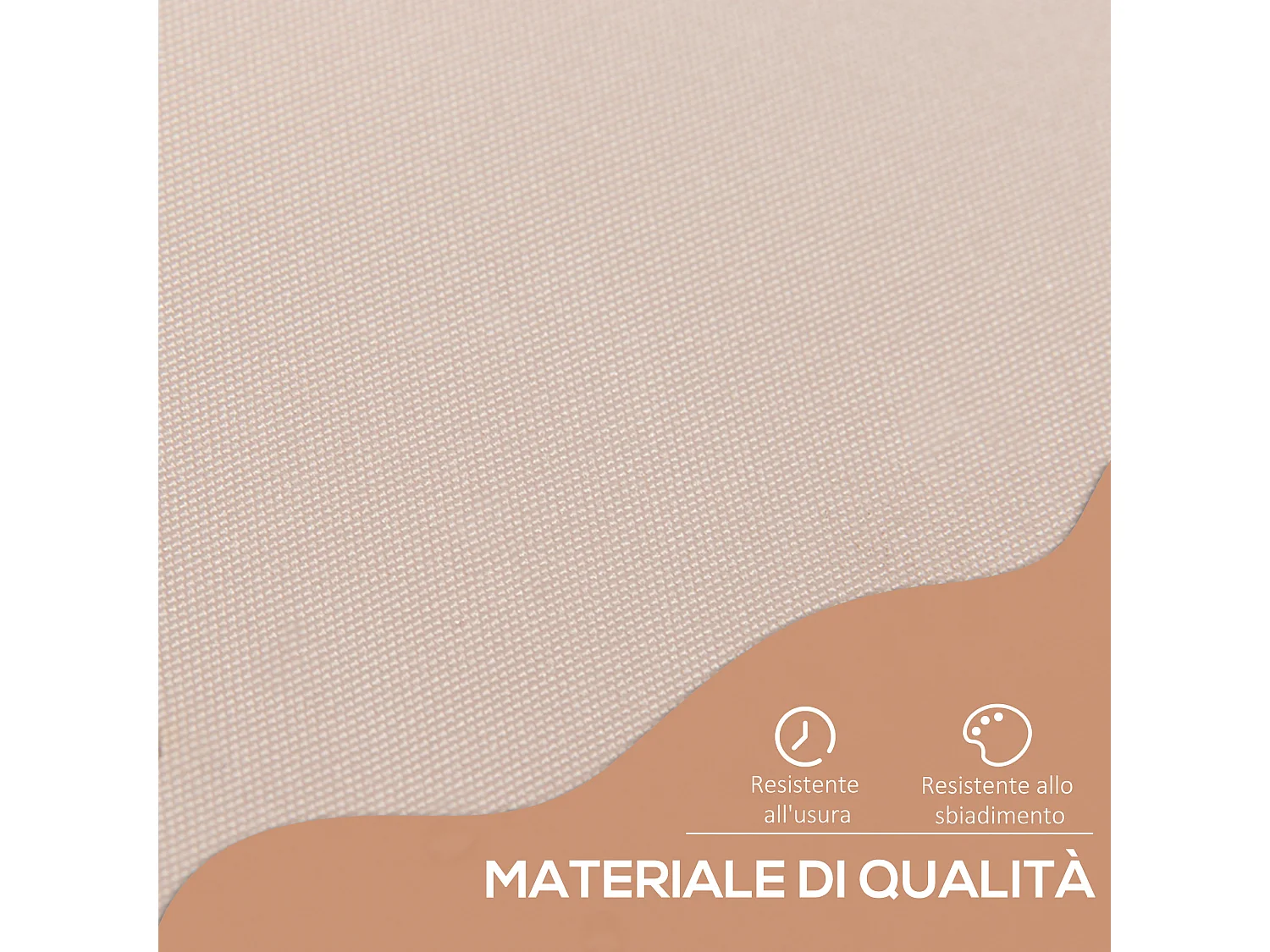 Copertura per gazebo 3x3 m in tessuto oxford 600d bianco crema