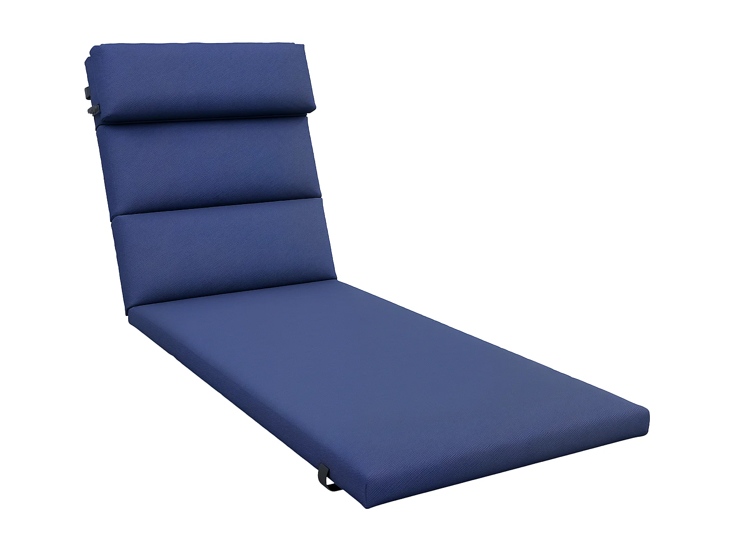 Cuscino per lettino prendisole imbottito con lacci, blu scuro