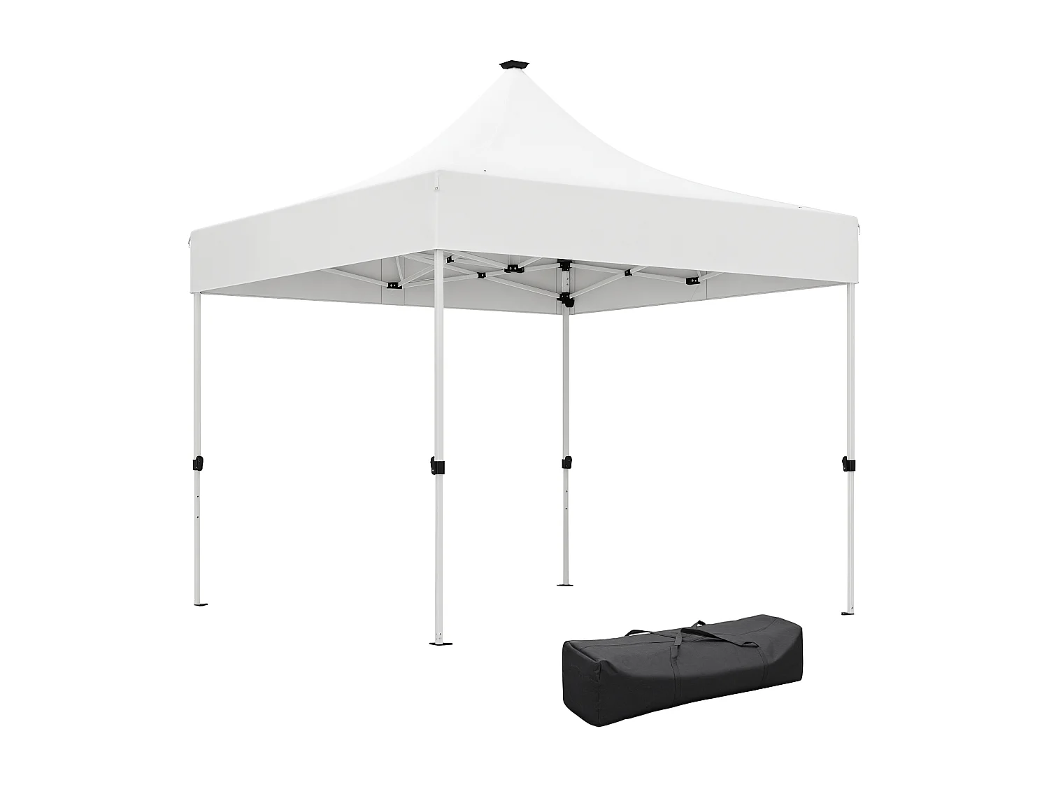 Gazebo da giardino pop up 3x3 m con luci led solari bianco