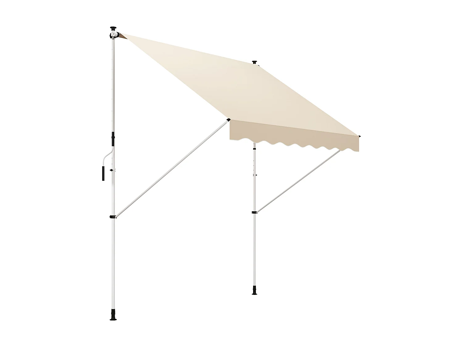 Tenda da sole con manovella altezza e angolazione regolabile