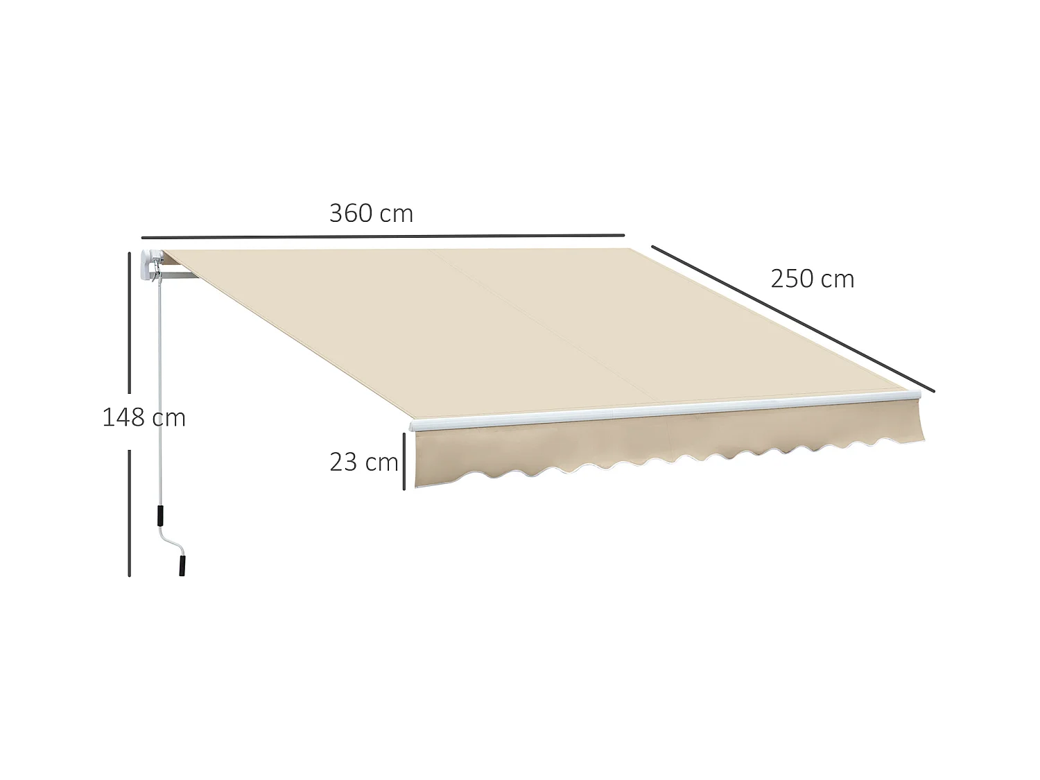 Tetto di ricambio per gazebo 3x3 m in poliestere color caffè