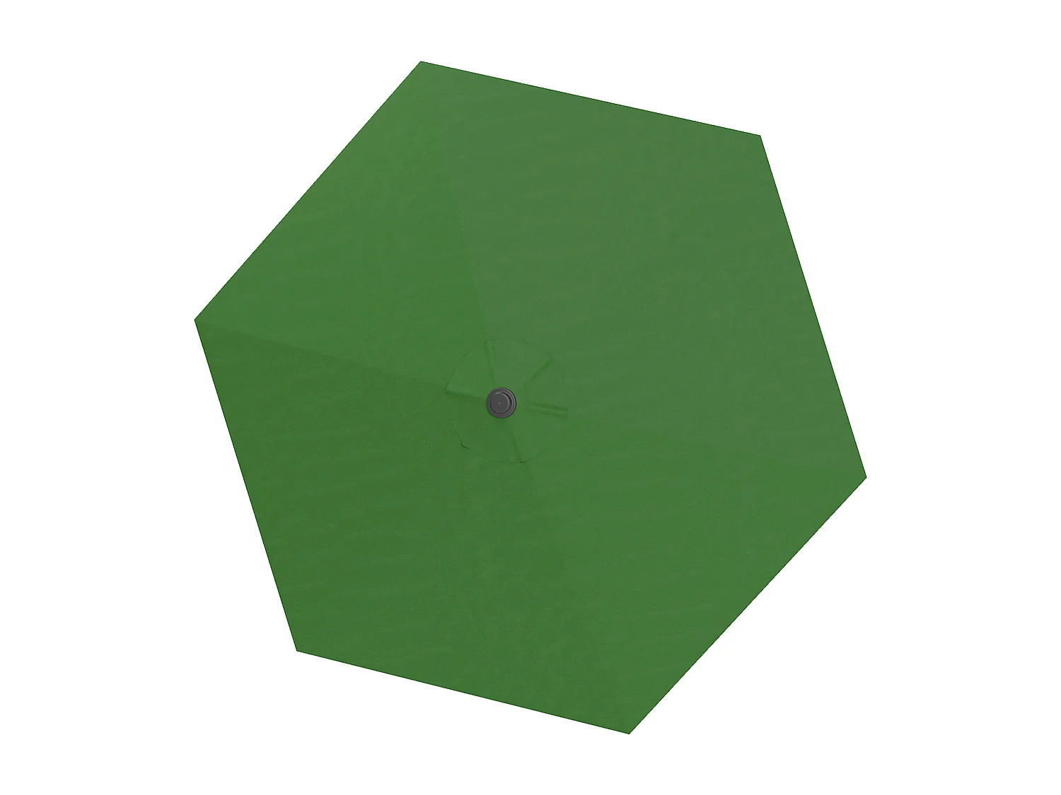 Telo di ricambio per ombrellone da giardino ø3 m e prese d'aria verde