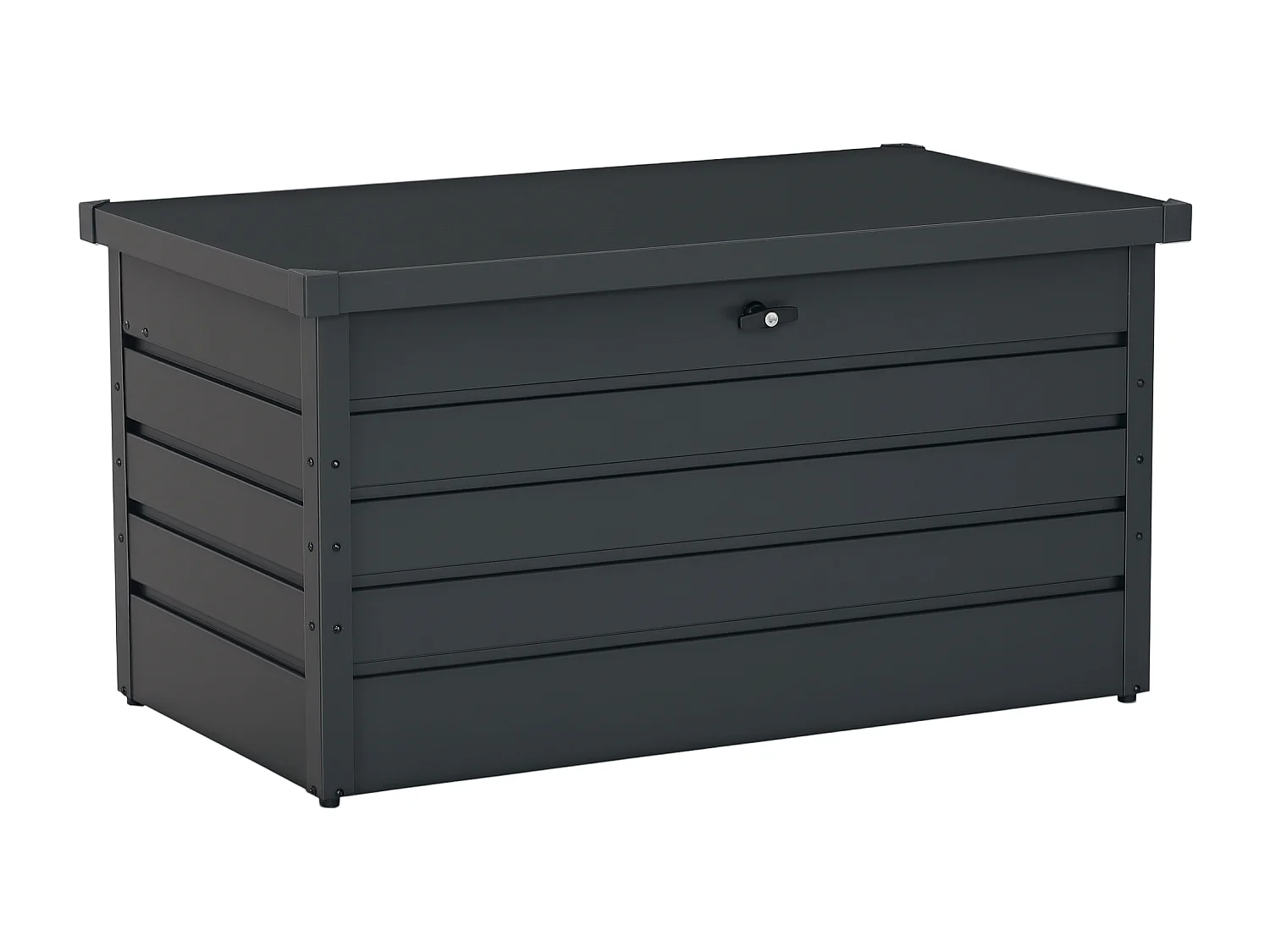 Panca contenitore da esterno con chiave acciaio 120x62x62cm