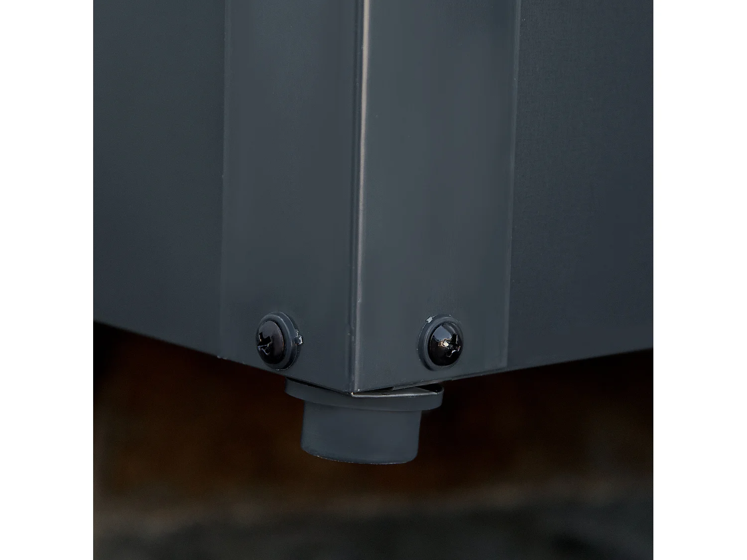 Panca contenitore da esterno con chiave acciaio 120x62x62cm