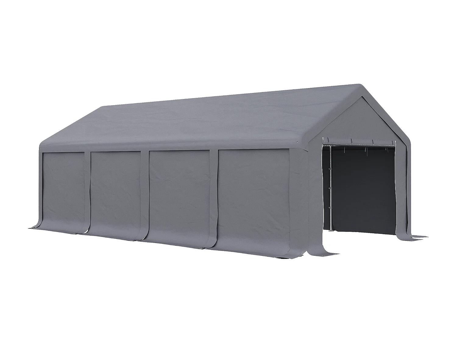 Tendone da giardino per feste 8x4m con porte a cerniera