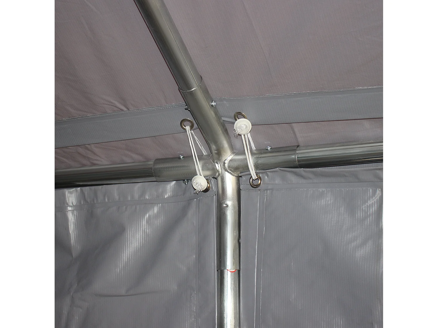 Tendone da giardino per feste 8x4m con porte a cerniera