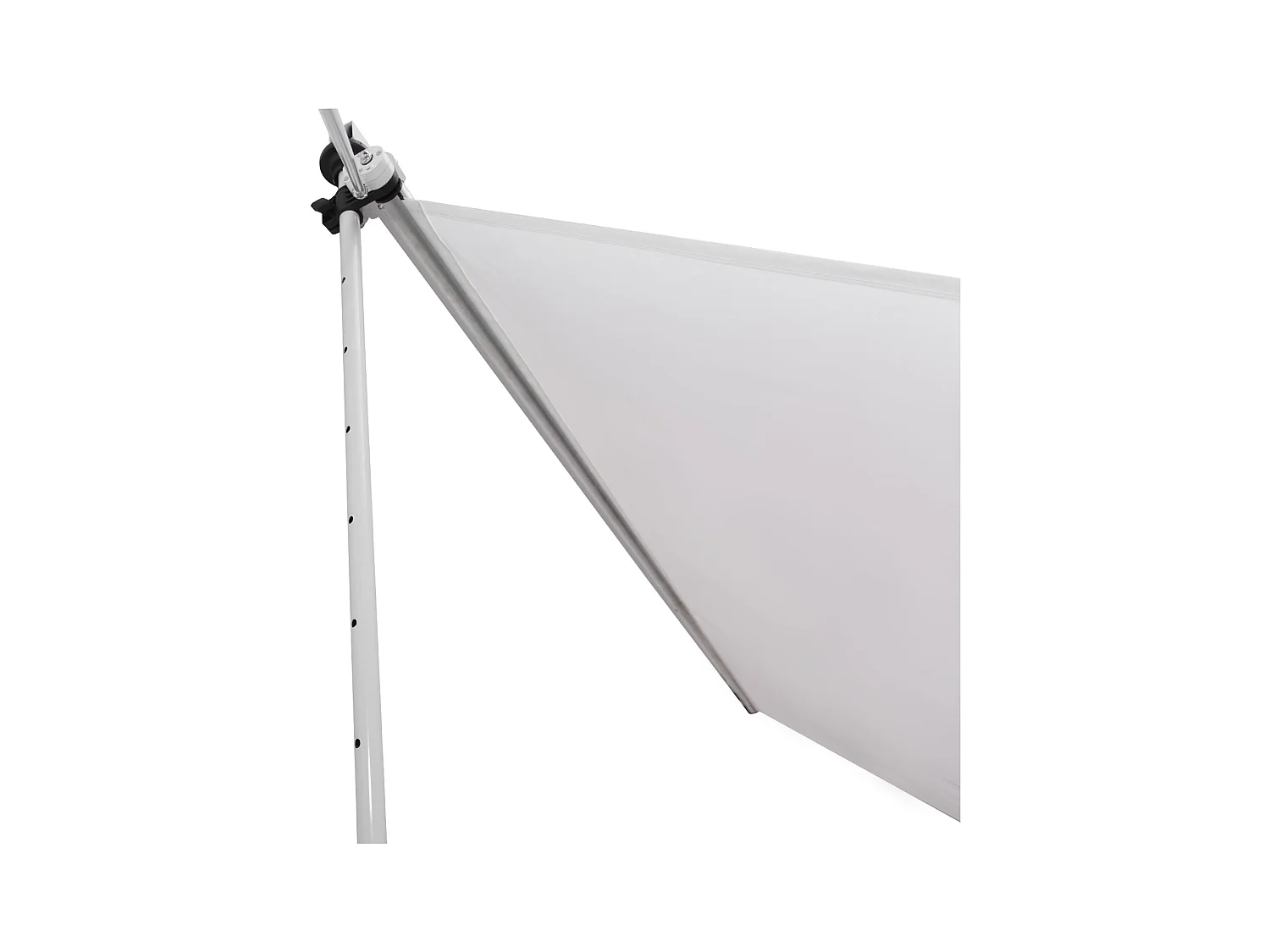 Tenda da sole 2x1.5m a manovella e telaio telescopico bianco