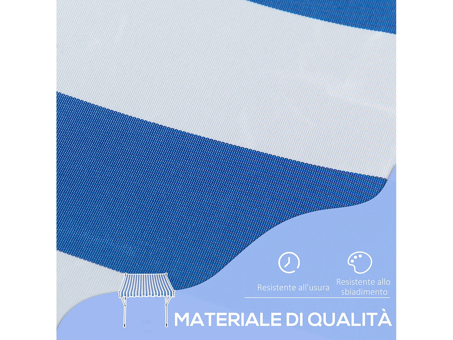 Tettuccio di ricambio per gazebo 3x3m a 2 livelli beige