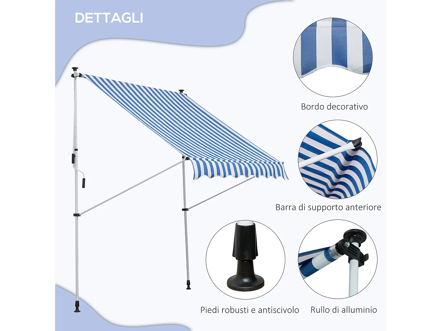 Tettuccio di ricambio per gazebo 3x3m a 2 livelli beige