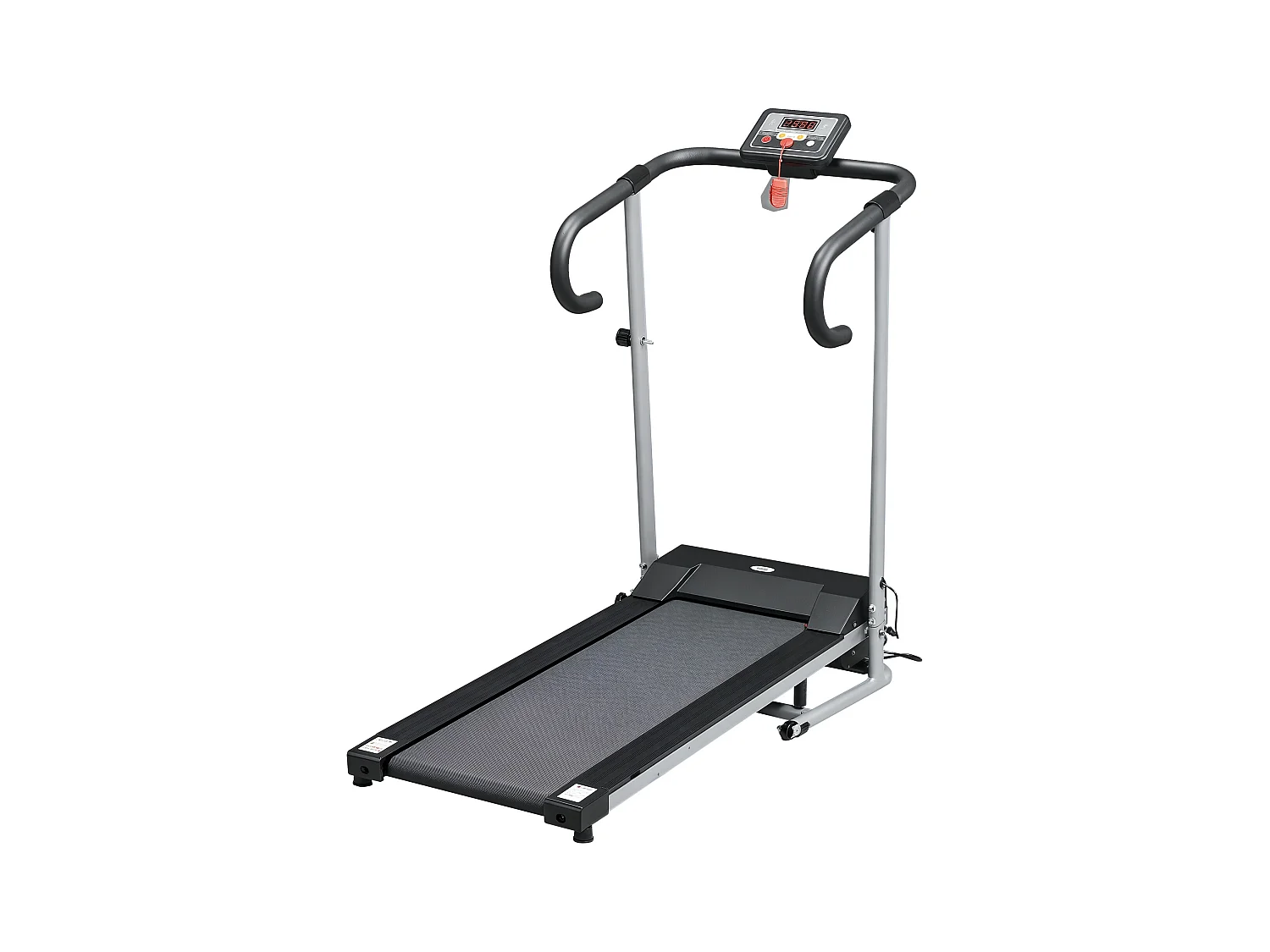 Tapis roulant elettrico pieghevole 500w schermo lcd velocità max 10km/h