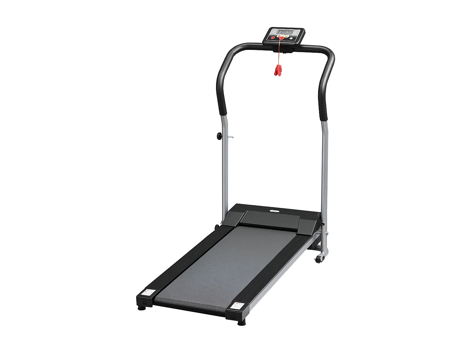 Tapis roulant elettrico pieghevole con schermo lcd per allenamento a casa