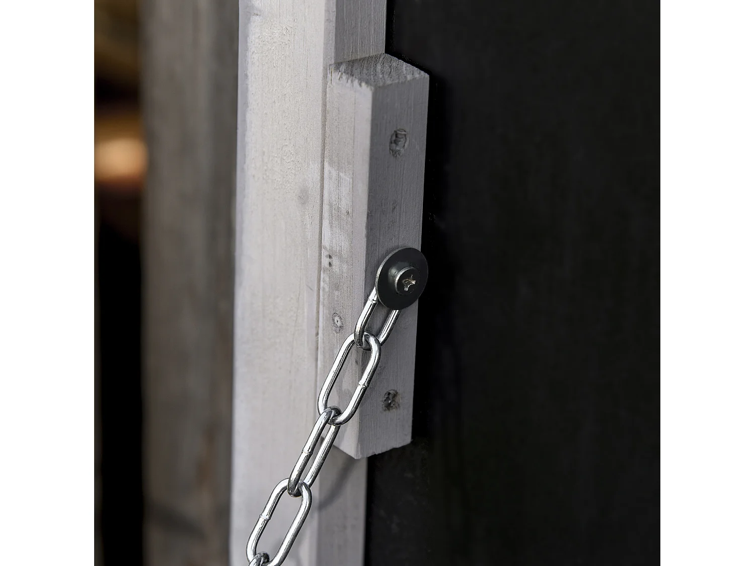 Panca contenitore da esterno con piedini antiscivolo in legno grigio