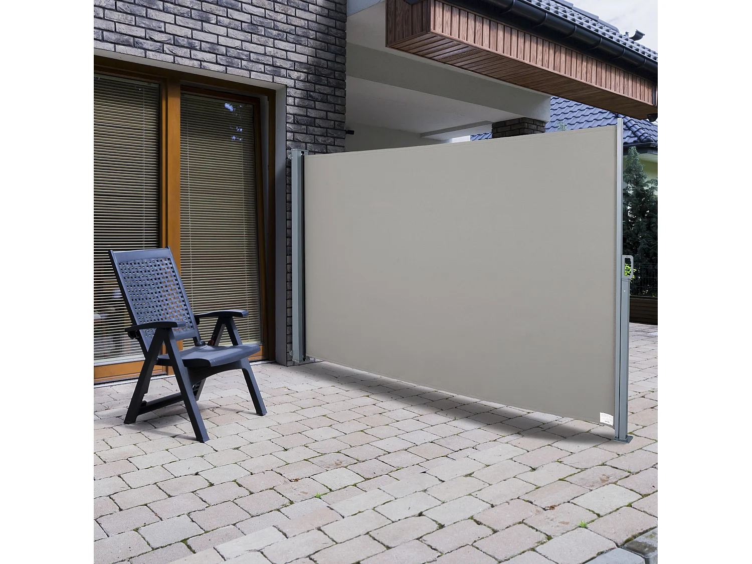 Tenda da sole avvolgibile in poliestere imperemabile anti-uv