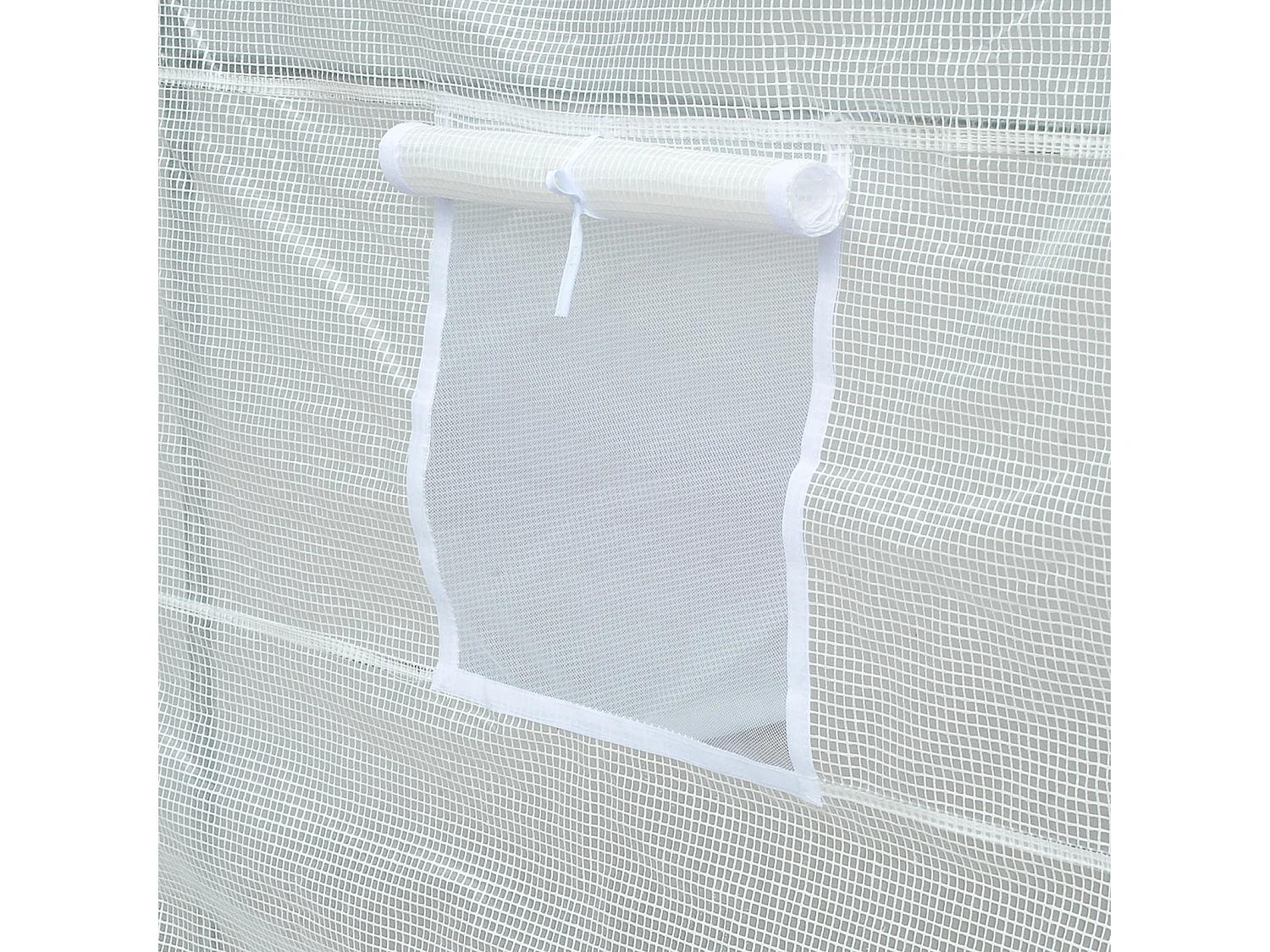 Serra da giardino per piante in pe con tubi in metallo 3.5x2x2m bianco