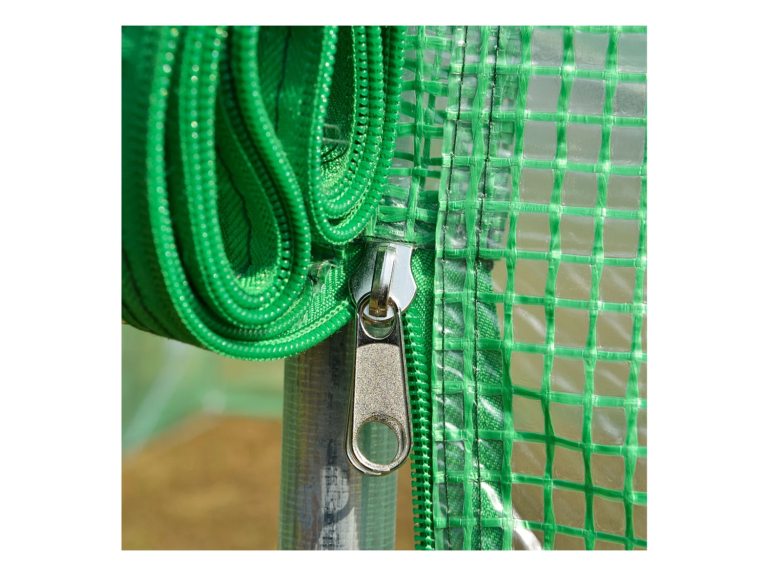 Serra per orto a tunnel 8x3x2m in pe con porta e finestre