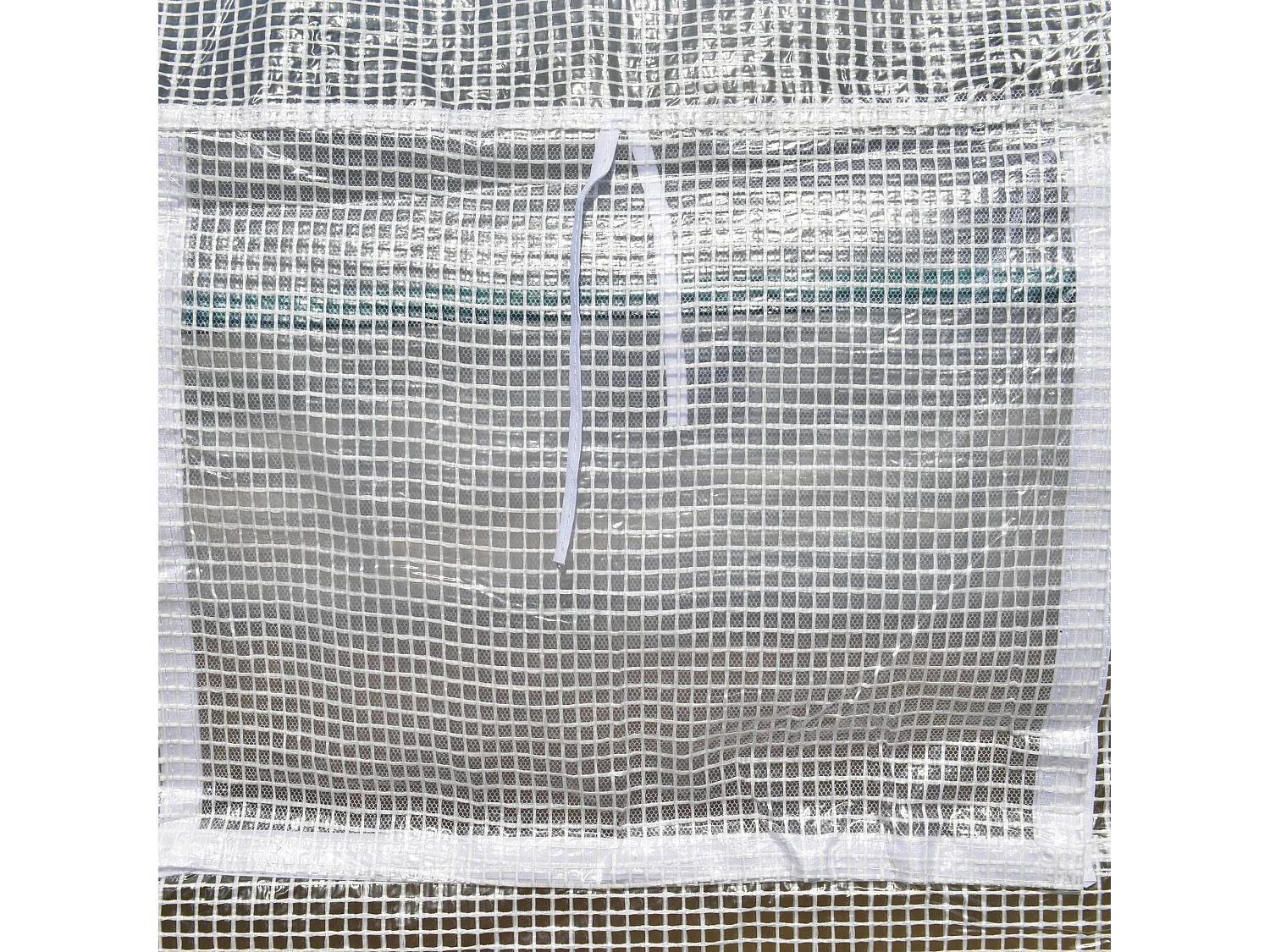 Serra per orto con 8 finestre e porta avvolgibile verde