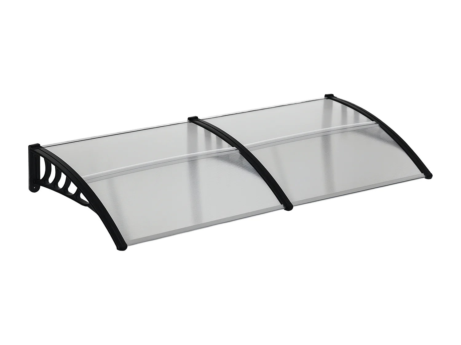 Pensilina da esterno in policarbonato 200x96x27cm trasparente