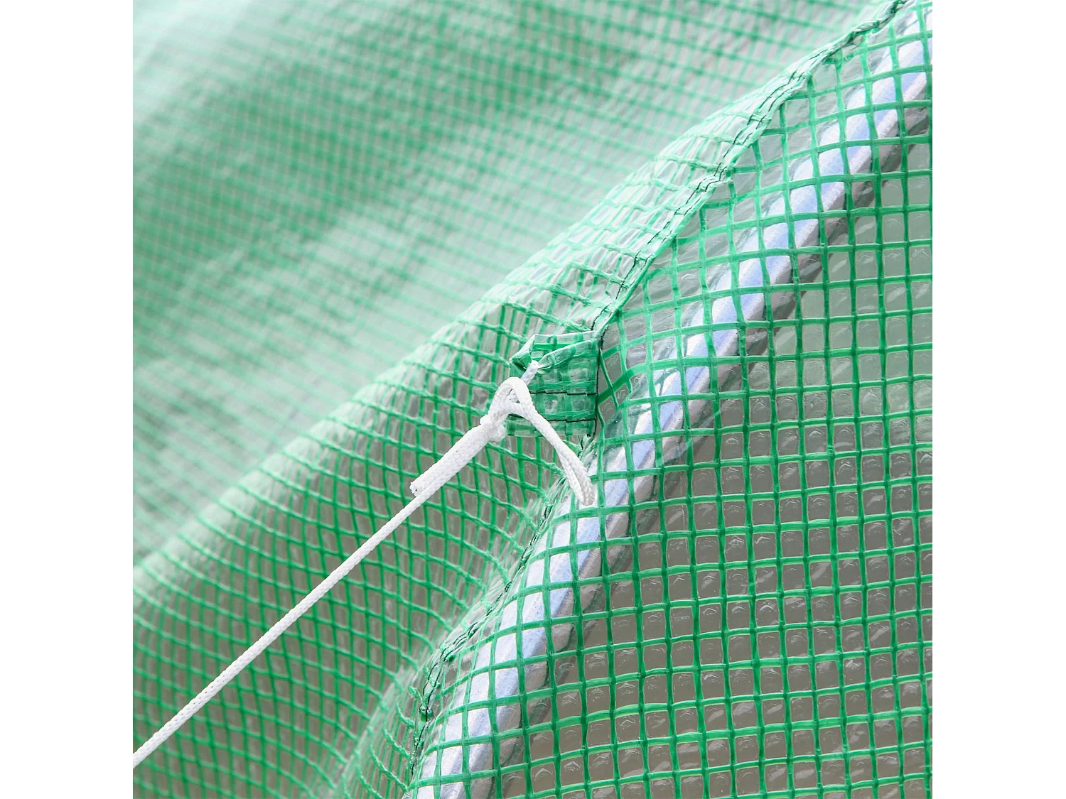 Serra per orto a tunnel 3.5x2x2m 6 finestre e porta con zip