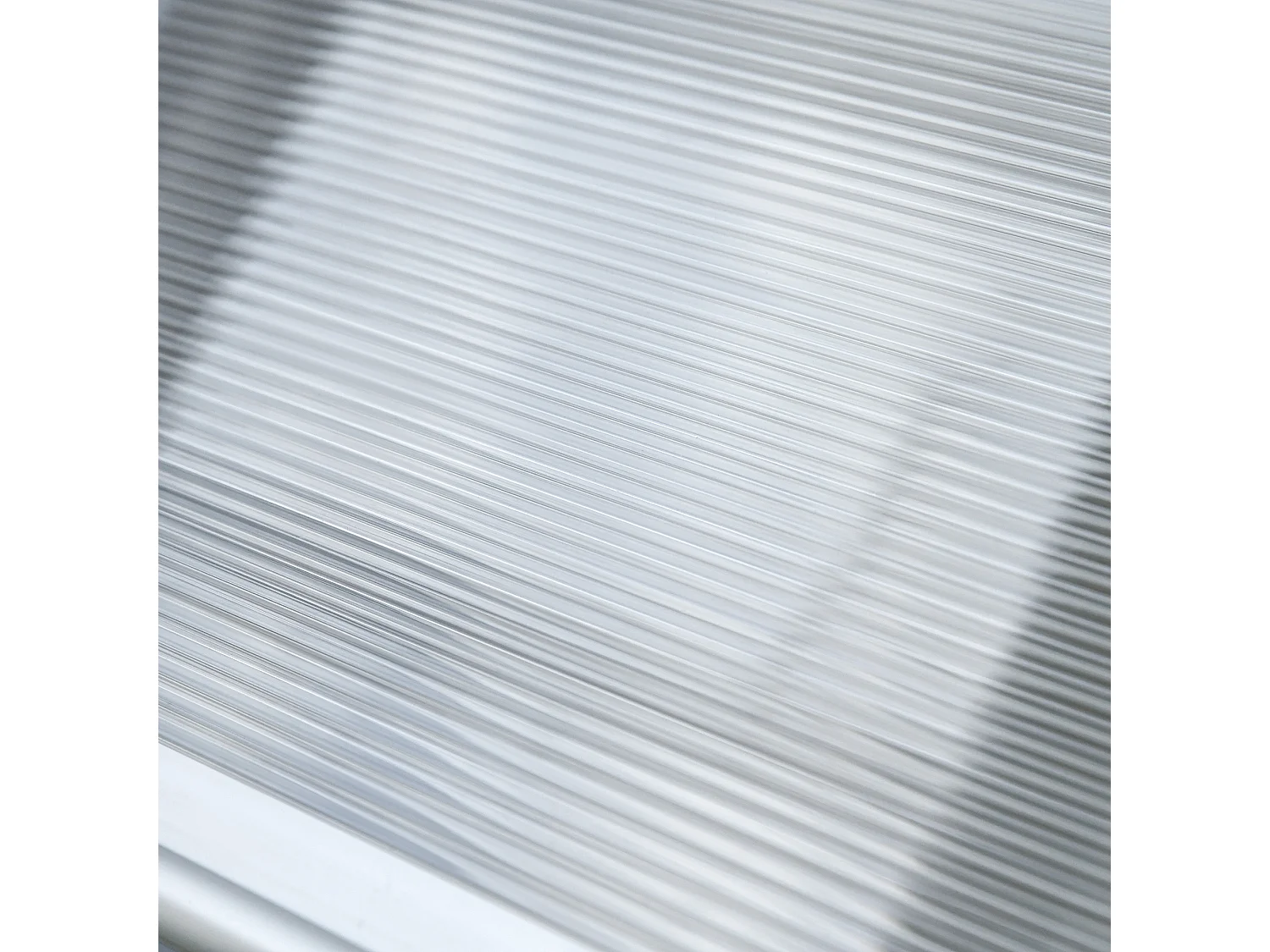 Pensilina da esterno in policarbonato 110x60x18cm trasparente