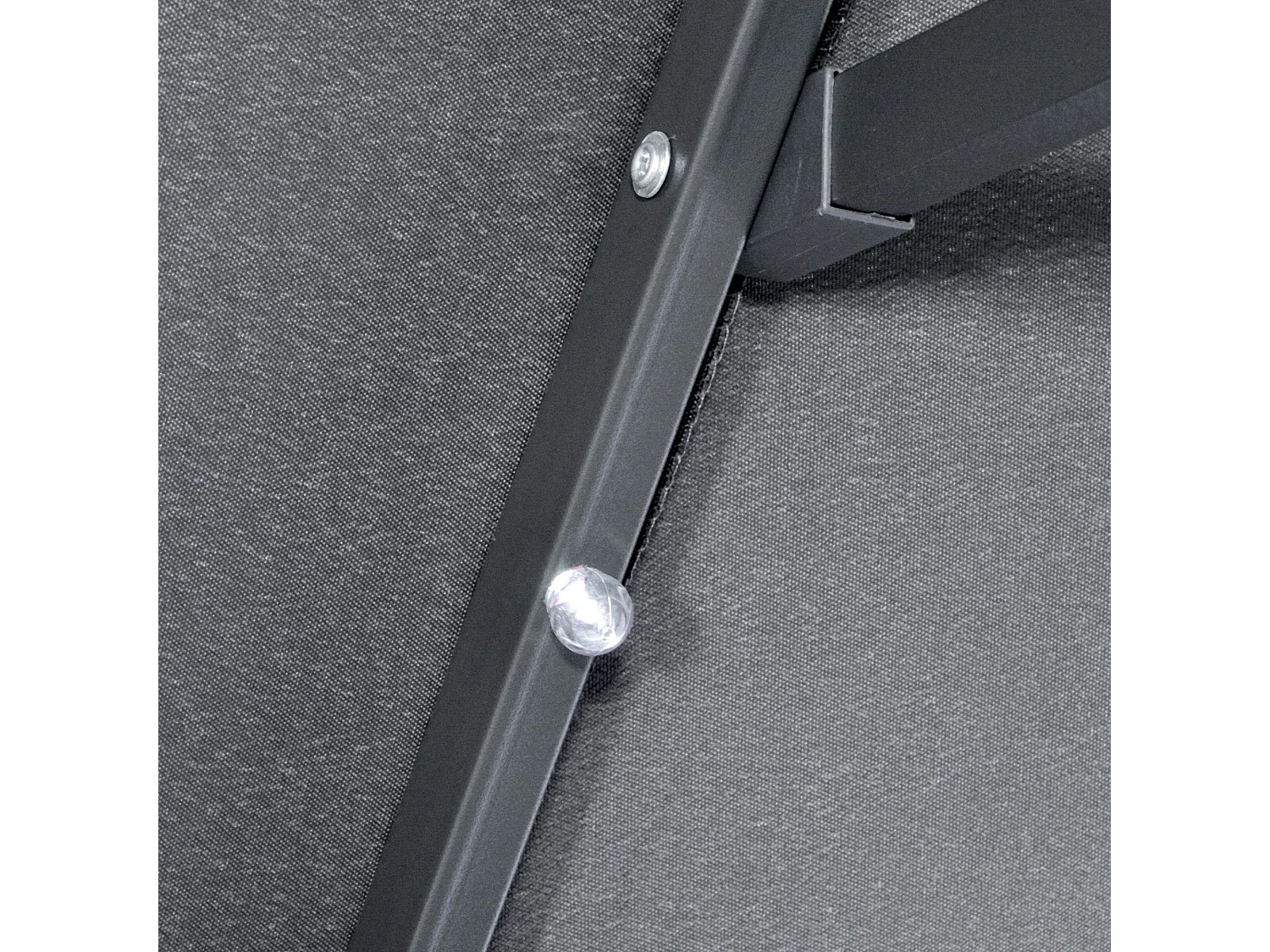 Ombrellone doppio con luci solari 295x150x219cm grigio