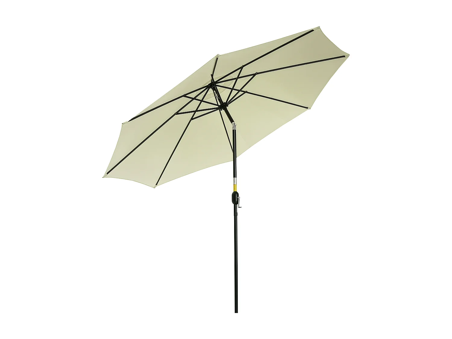 Ombrellone da giardino inclinabile con manovella ø3x2.5 m beige