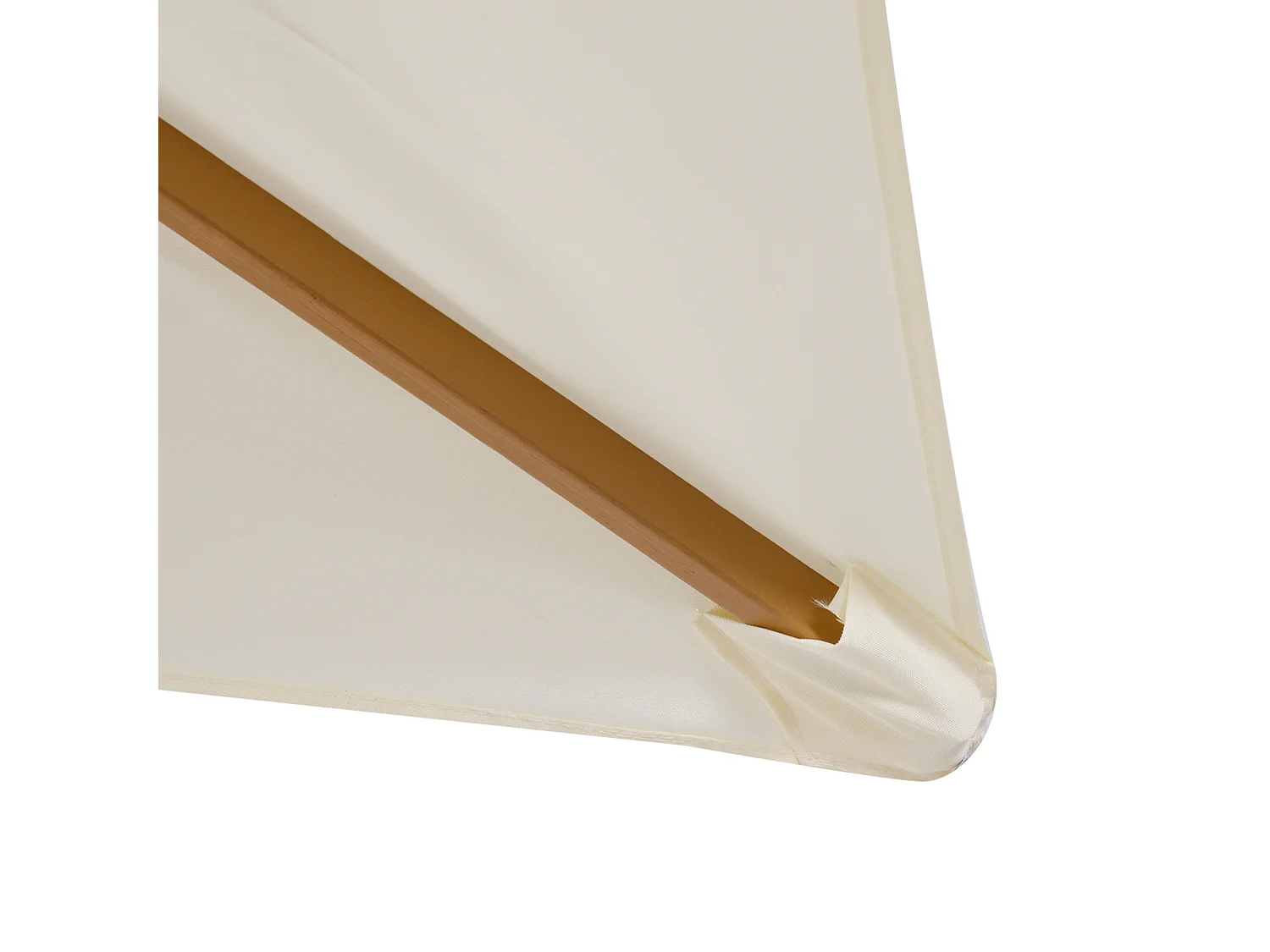 Ombrellone da giardino in legno e poliestere 2x3m beige