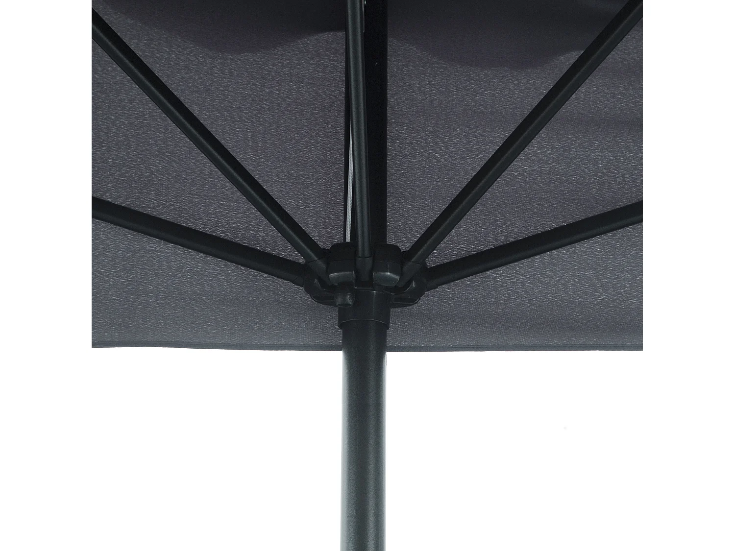 Ombrellone semicircolare da terrazza con manovella 2.5x2.3m