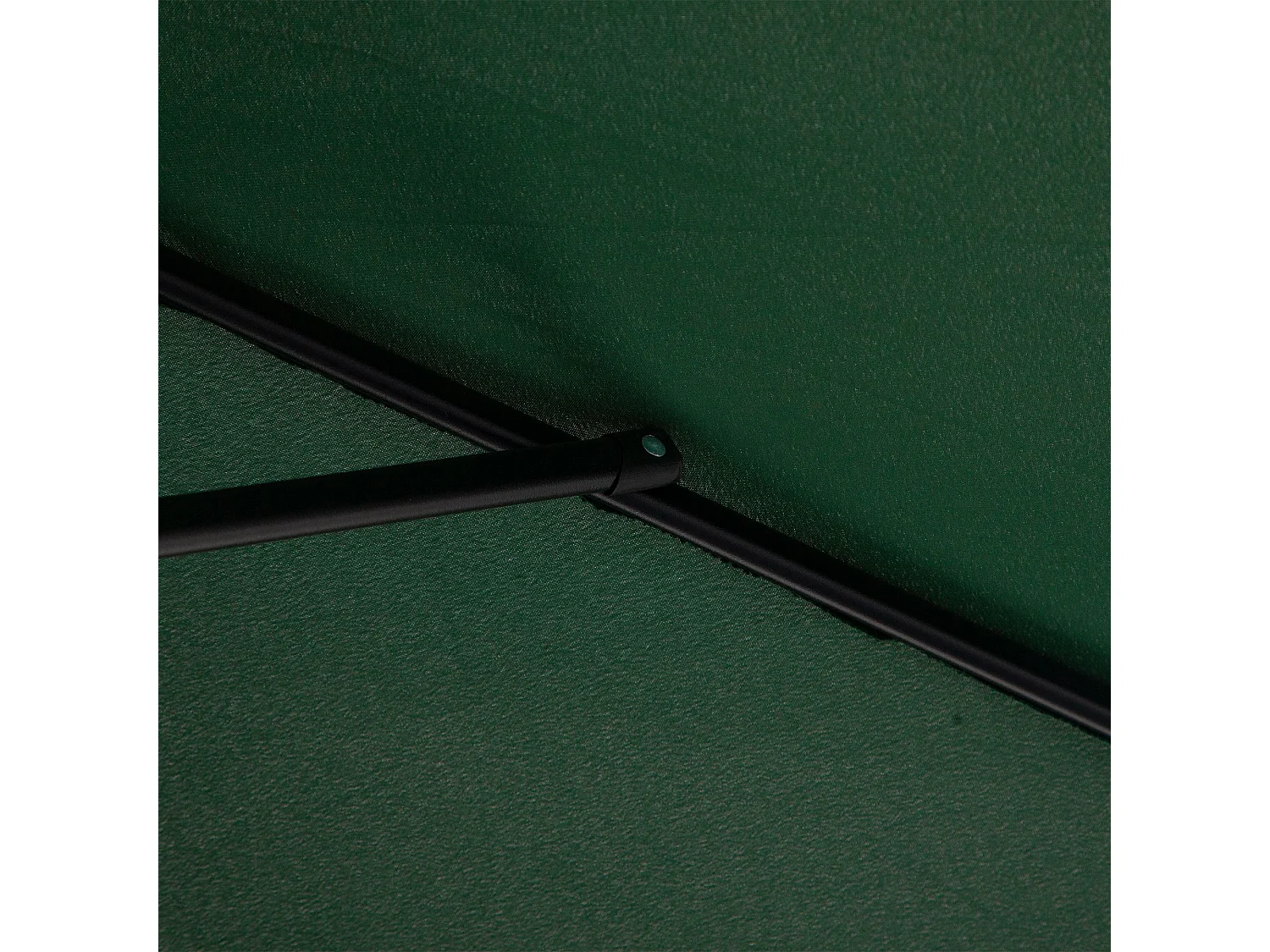 Ombrellone mezzaluna da parete con apertura a manovella verde