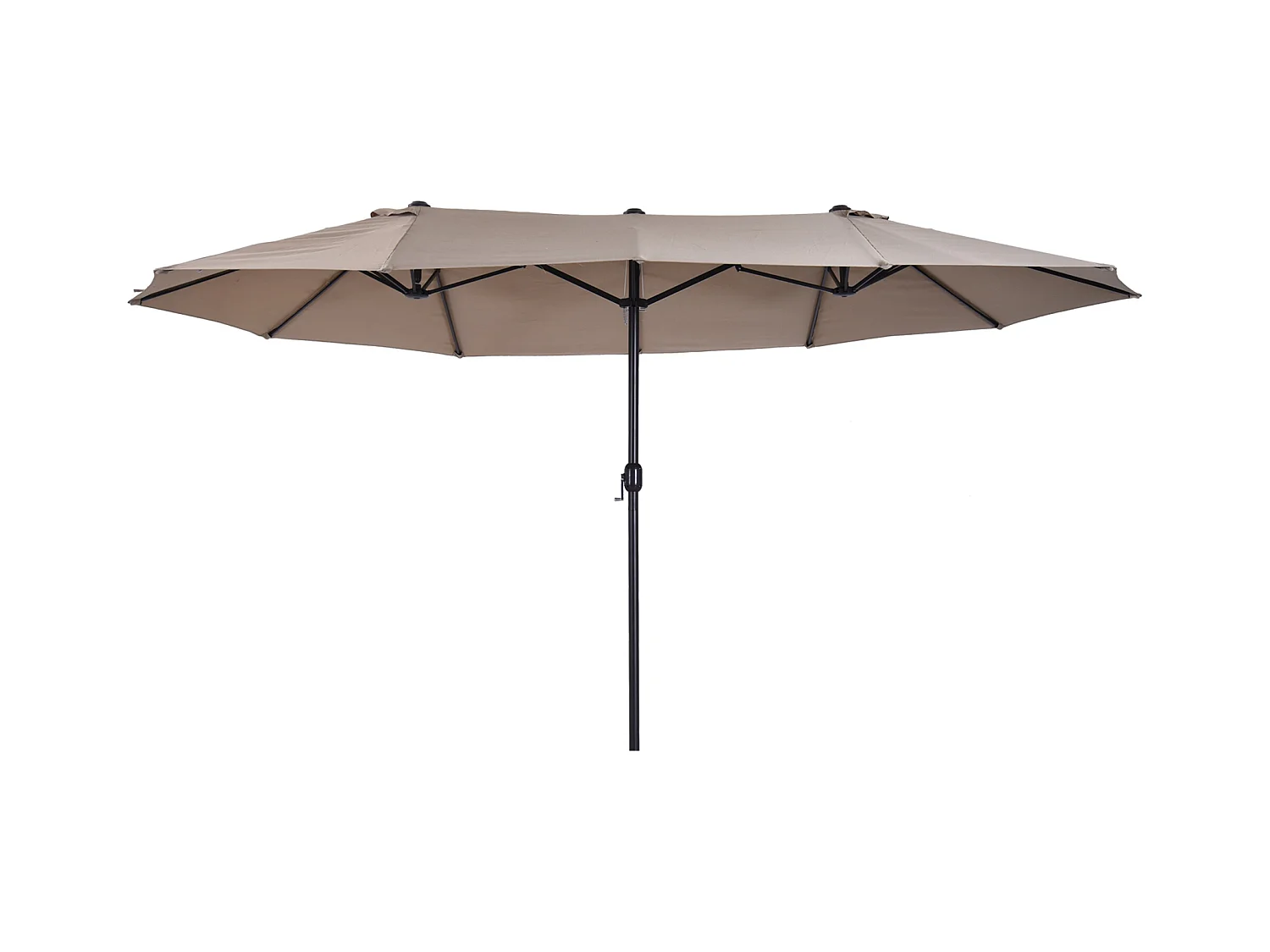 Ombrellone da giardino doppio con apertura a manovella