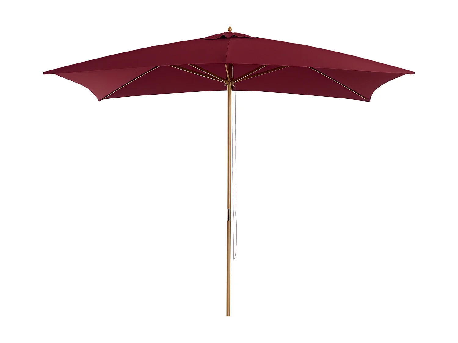 Ombrellone 2x3 da giardino copertura in poliestere bordeaux