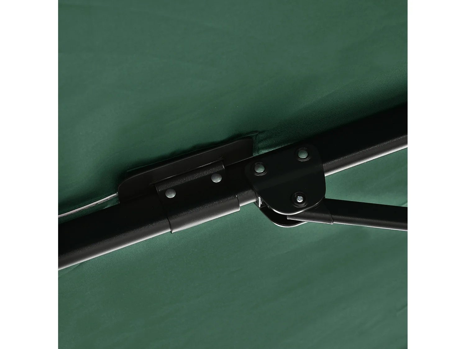 Ombrellone da giardino a manovella 2.5x2.5m girevole verde