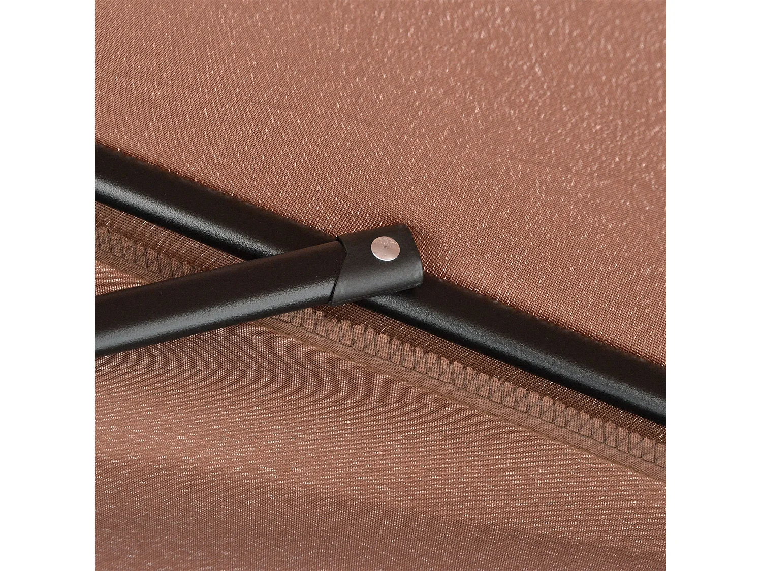 Ombrellone semicircolare con apertura a manovella 2.3x1.3m