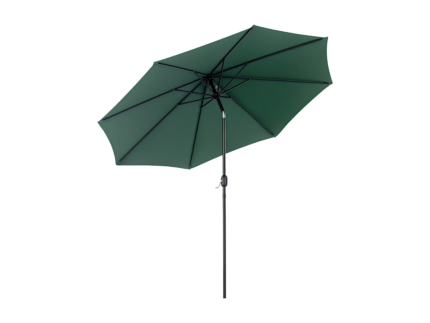 Ombrellone da giardino 3x2.5m inclinabile con manovella verde