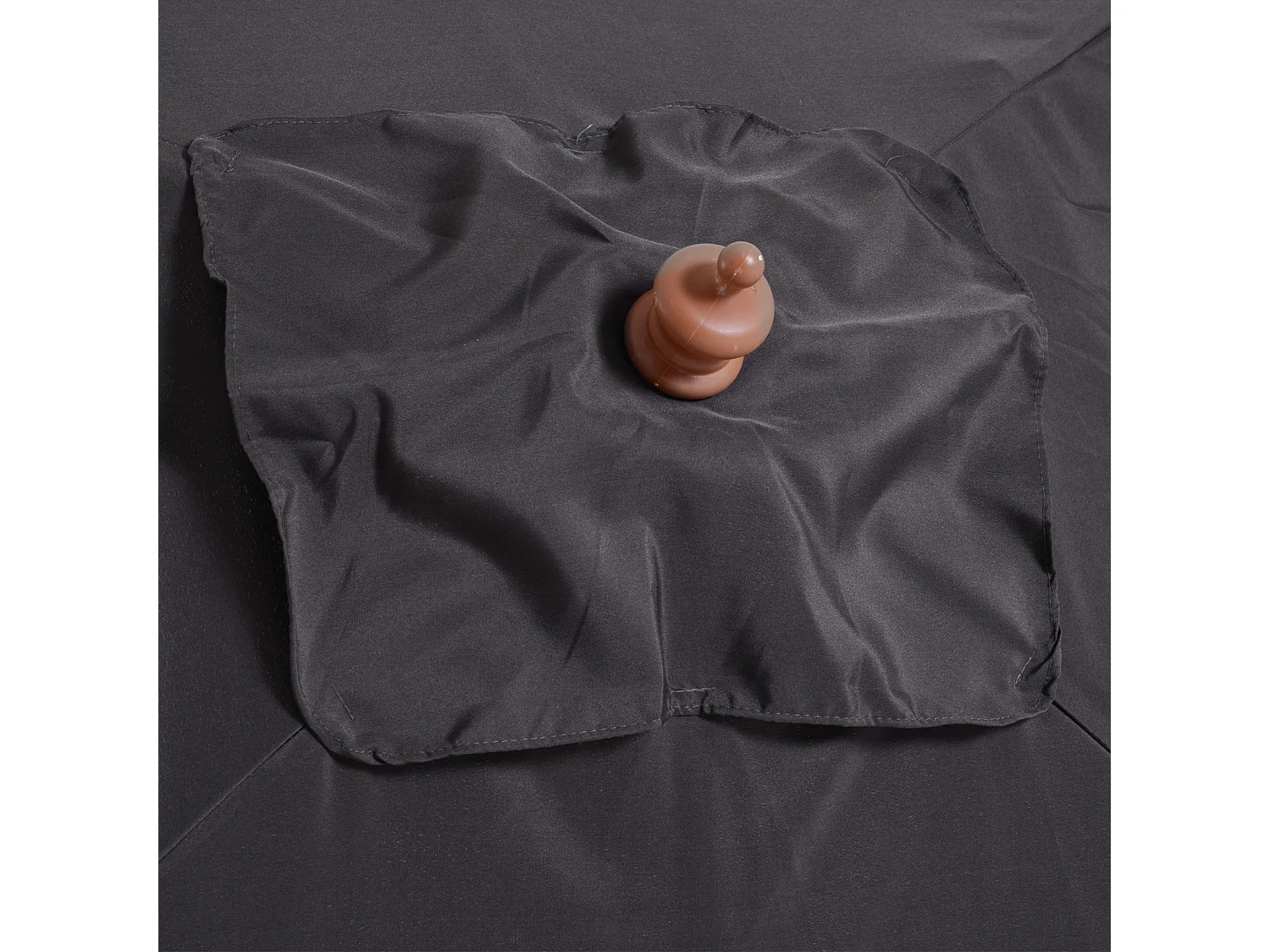 Ombrellone da giardino inclinabile 2x1.5m con palo in legno