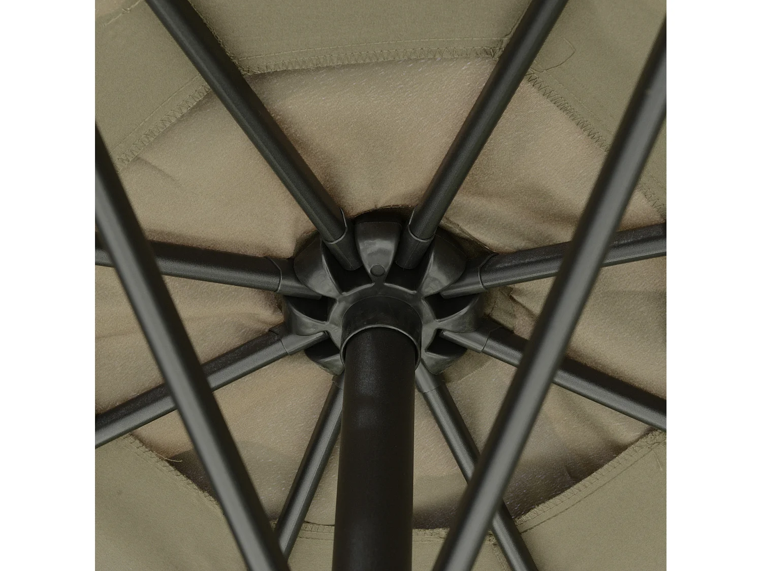 Ombrellone da giardino a braccio inclinabile con manovella caffè