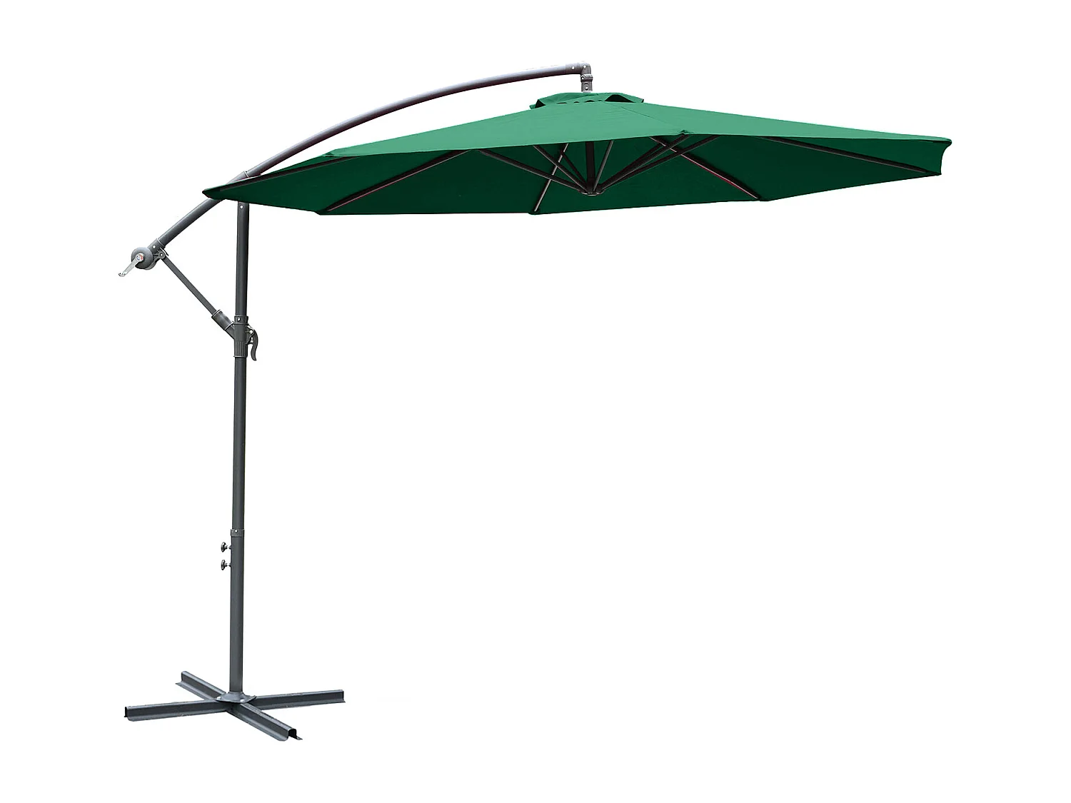 Ombrellone da giardino 3x2.5 m a braccio inclinabile