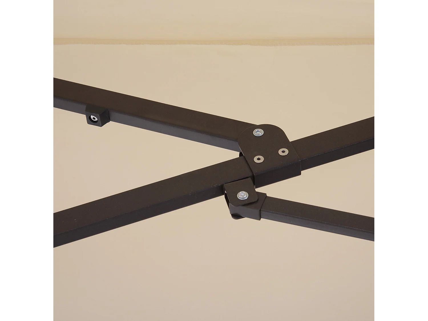 Ombrellone parasole da giardino esterno in poliestere beige