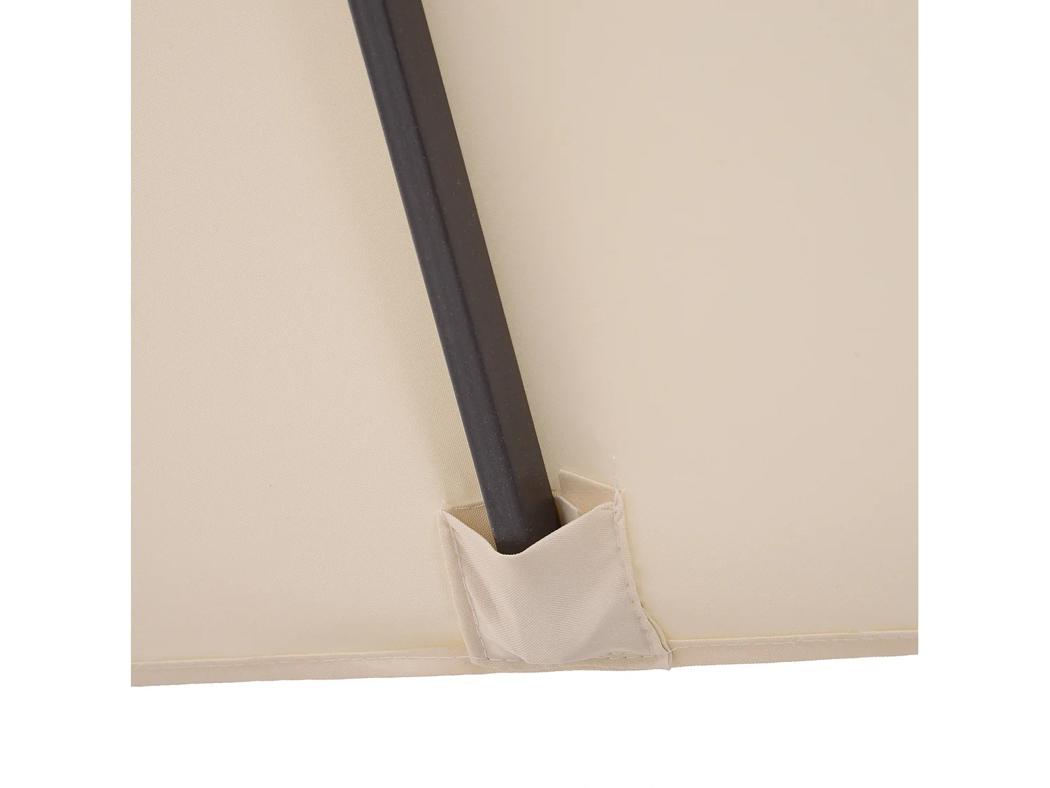 Ombrellone parasole da giardino esterno in poliestere beige