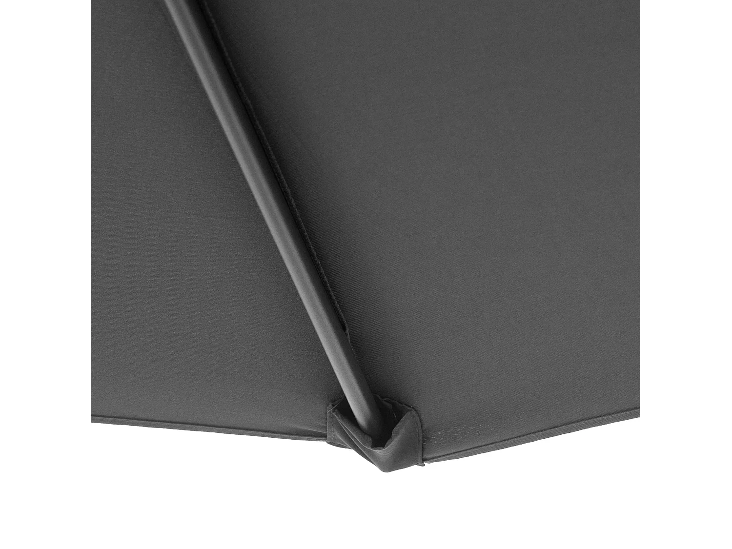 Ombrellone da giardino a braccio inclinabile 3x2.5 m grigio