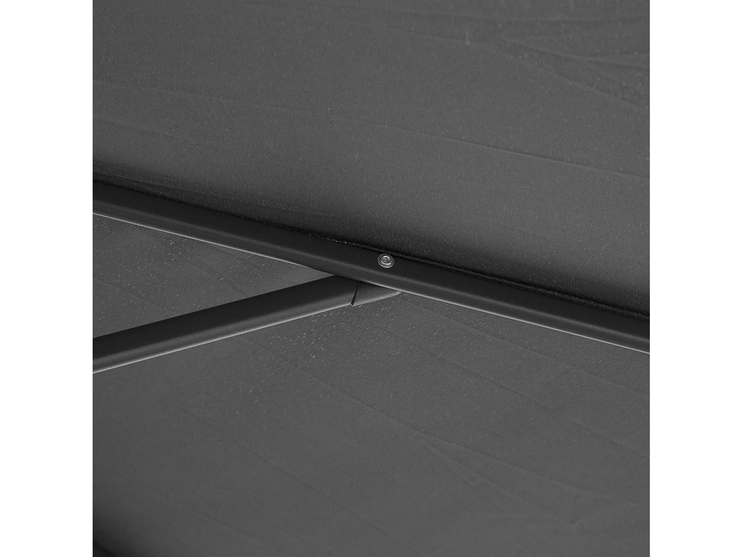 Ombrellone da giardino a braccio inclinabile 3x2.5 m grigio