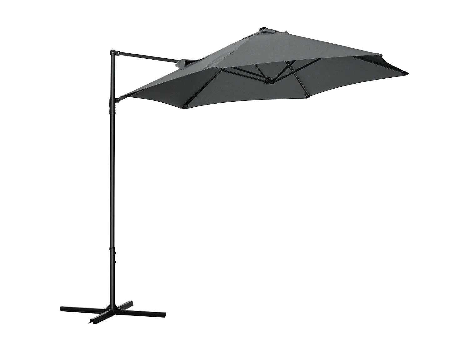 Ombrellone da terrazza con tettuccio ventilato in poliestere