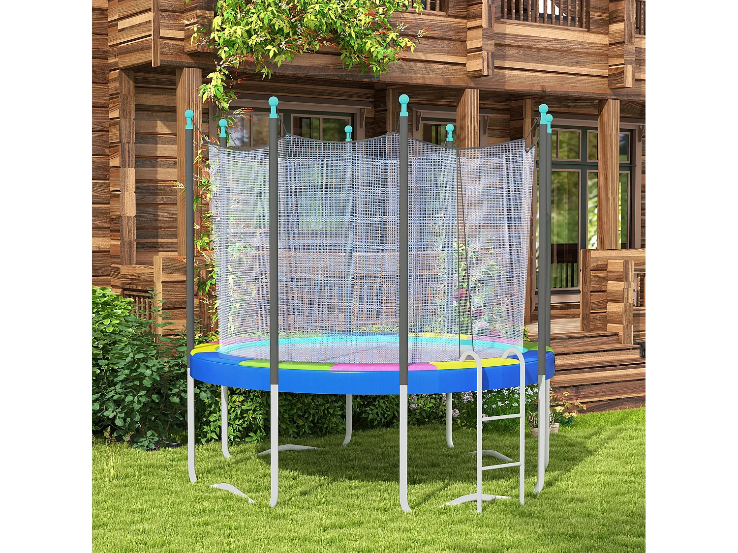 Copertura tappeto elastico ø366x30cm pieghevole e portatile